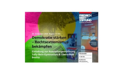 Schülerinnen und Schüler für die Demokratie im Einsatz (Bild vergrößern)