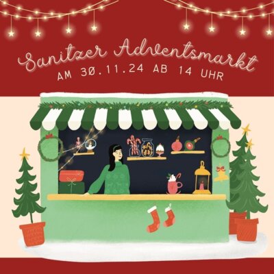 Foto zur Meldung: Sanitzer Adventsmarkt am 30.11.24 mit Glühweinschunkeln