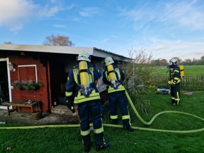 Einsatz # 23/2024 -  FEU - Stuvenborn, Brook - Gartenhaus freistehend