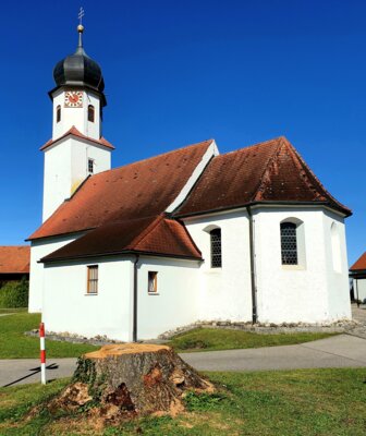 Über 150 Jahre stand in Börwang neben der Dorfkapelle St. Leonhard eine Eiche, die 1871 nach dem Ende des Deutsch-Französischen Krieges als Friedensbaum gepflanzt wurde.