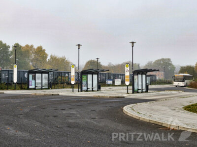 Die Reparaturen am Busbahnhof Pritzwalk konnten pünktlich abgeschlossen werden. Foto: rab/Stadt Pritzwalk (Bild vergr&ouml;&szlig;ern)