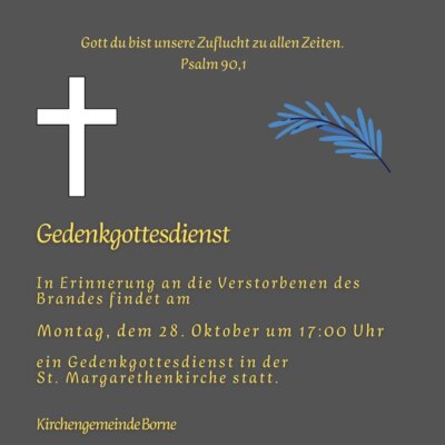 Foto zur Meldung: Gedenkgottesdienst