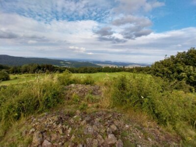 Blick von der Kalten Buche Richtung Thüringen (Bild vergrößern)