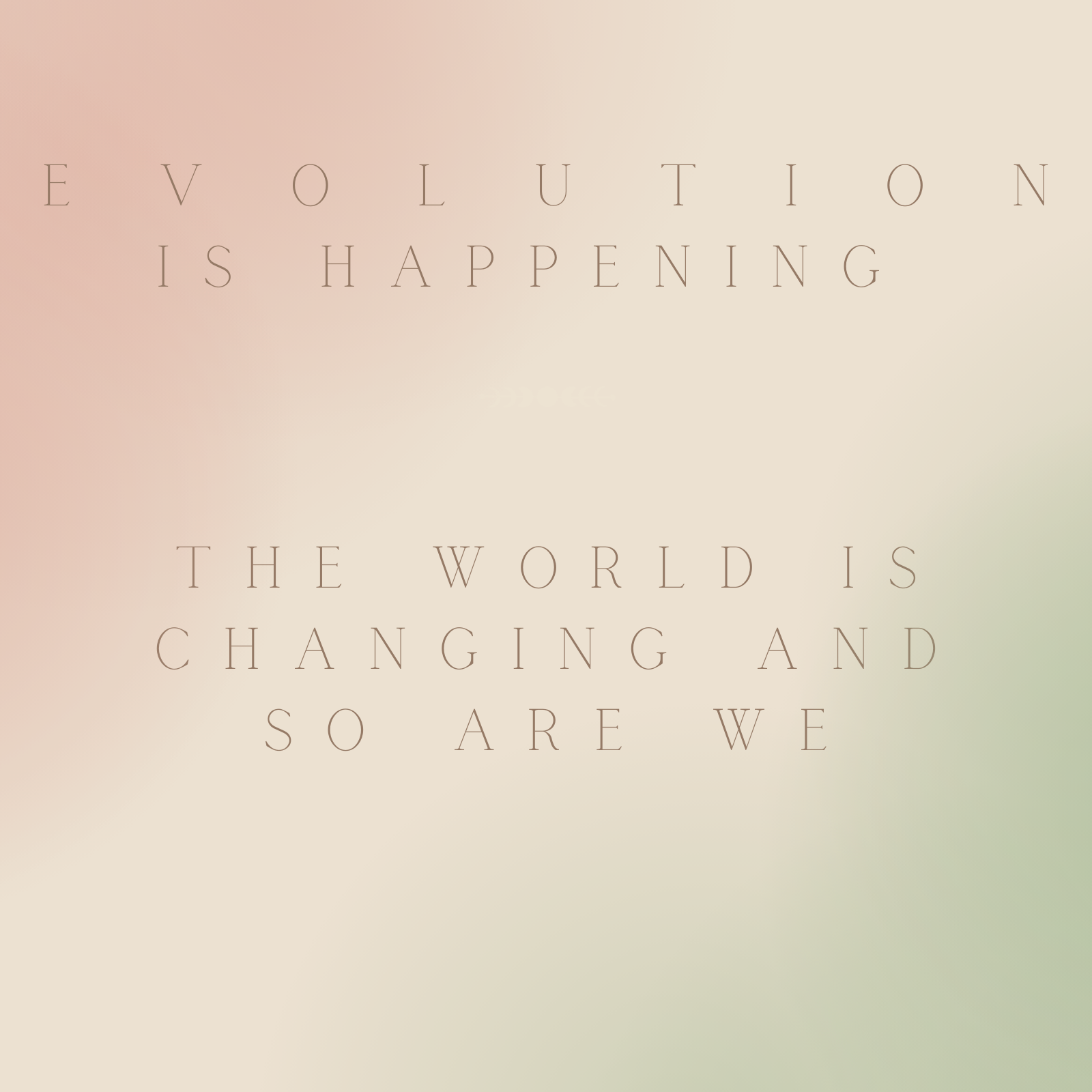 EVOLUTION is happening - und wir nehmen daran teil