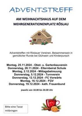 Adventstreff am Mehrgenerationenplatz (Bild vergrößern)