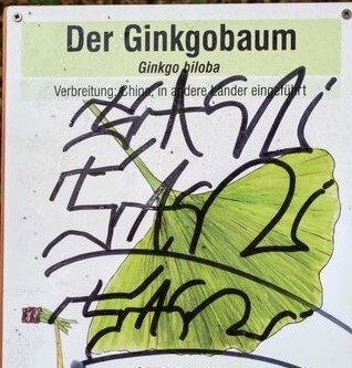 Foto zur Meldung: Schmierereien am Naturlehrpfad