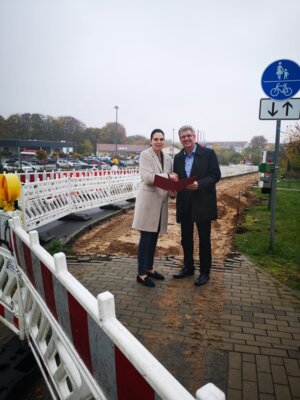 Zuwendungsbescheid Sanierung des Radweges Mukraner Straße