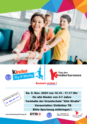 Meldung: Tag des Kinderturnens am 9.11.2024