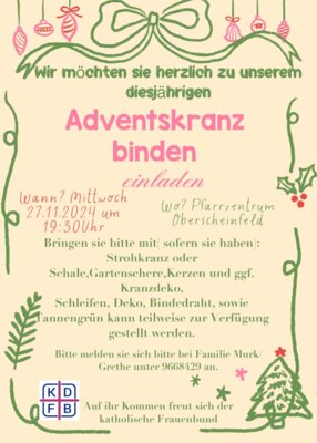 th. Frauenbund - Adventskranz bindenKa (Bild vergrößern)