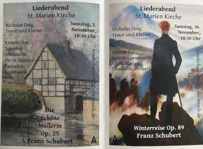 Konzerte von Nicholas Doig in St. Marien für das Fassadenkunstwerk