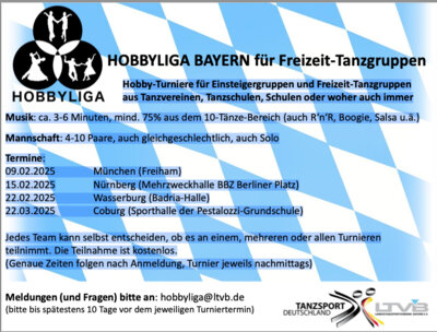 Foto zur Meldung: Die Hobbyliga-Termine für 2025 stehen fest