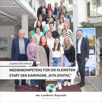 Foto über den Start der Kampagne Kita digital