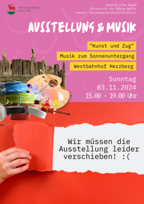 Meldung: Ausstellung am Sonntag im Westbahnhof muss leider verschoben werden!