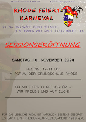 Sessionseröffung | 16.11.2024 | Forum der Grundschule Rhode (Bild vergrößern)