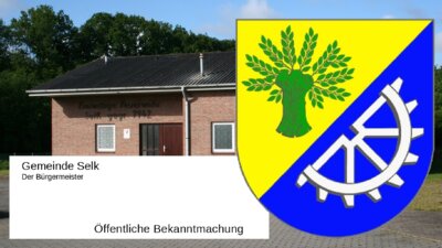 Öffentliche Bekanntmachung (Bild vergrößern)