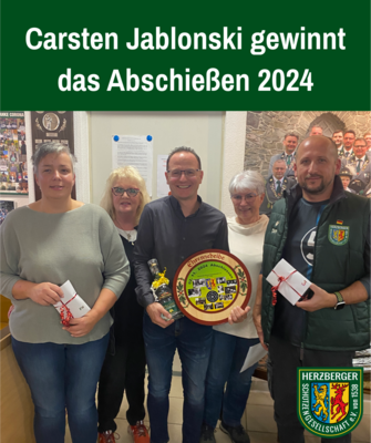 Carsten Jablonski gewinnt das Abschießen mit 46 Ringen! (Bild vergrößern)