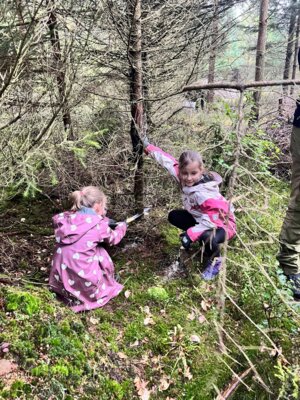„Achtung, Baum fällt“ – unsere zweiten Klassen helfen dem Auerhuhn (Bild vergrößern)