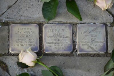 Stolpersteine der Familie Kreide in Wittenberge I Foto: Martin Ferch (Bild vergr&ouml;&szlig;ern)