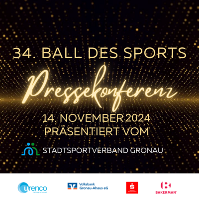 Pressekonferenz zum 34. Ball des Sports Gronau (Bild vergrößern)