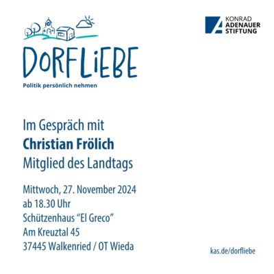 Politik persönlich nehmen: Einladung zur Dorfliebe-Tour