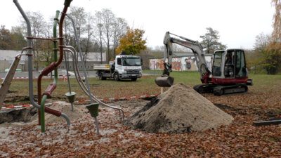 Bauausführende Firma ist die SFB Baugesellschaft mbH aus Schwarzheide