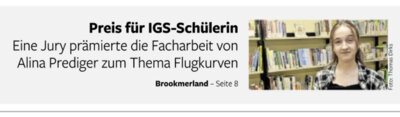 Überschrift aus dem Ostfriesischen Kurier vom 01.11.24