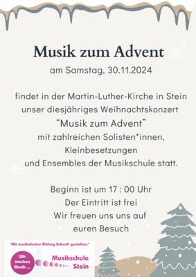 Musik zum Advent am 30.11.24 (Bild vergrößern)