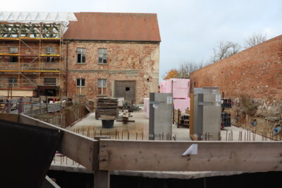 Foto zur Meldung: Arbeiten am Kultur|Kloster|Kyritz schreiten gut voran