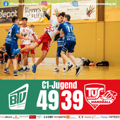 Meldung: Brühler TV : C1-Jugend - 49:39 [Spielbericht]