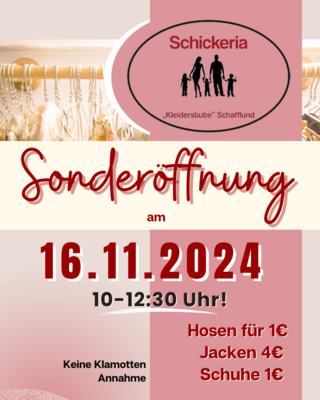 Sonderöffnung in der Schickeria