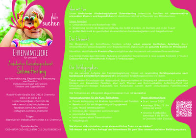 Suche nach Ehrenamtlichen für Kinderhospizdienst (Bild vergrößern)