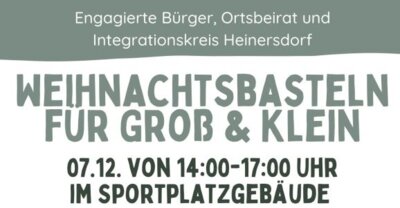 Weihnachtsbasteln in Heinersdorf