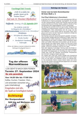 Immer was los beim Dommitzscher SV Grün-Weiß e.V. (Bild vergrößern)