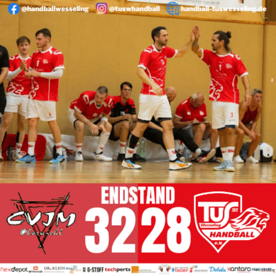 Meldung: CVJM Oberwiehl : 1.Männer - 32:28 [Spielbericht]