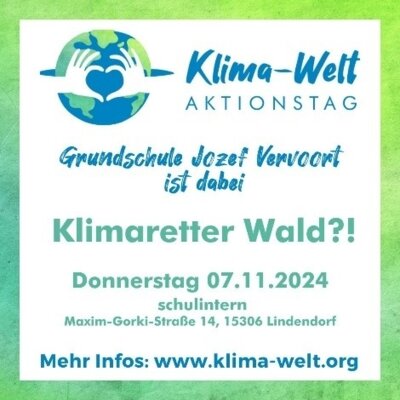 Aktionstag 'Klima-Welt': Die Grundschule "Jozef Vervoort" war dabei!