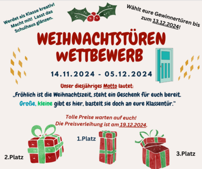 Weihnachtstüren Wettbewerb (Bild vergr&ouml;&szlig;ern)