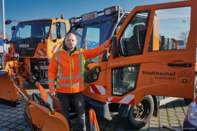 Startklar: Auerbachs Winterdienst (Bild vergrößern)