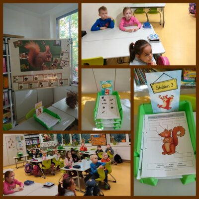 "Eichi"-Eichhörnchenprojekt der Klasse 1a (Bild vergrößern)