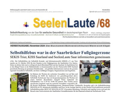 Neue SeelenLaute-Selbsthilfezeitung 68 online & print (Bild vergrößern)