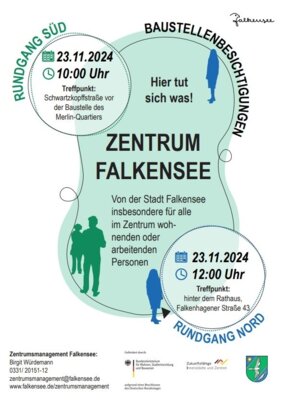 Einladung zu Baustellenführungen in der Innenstadt von Falkensee