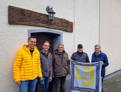 von links: Stadtbürgermeister Volker Bernd, Klaus Kasper, H.W.Christ, Bernhard Stoffel und Gemeindereferentin Petra Kollmar