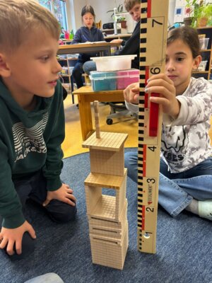 Mathe-Challenge in der Klasse 4a (Bild vergrößern)