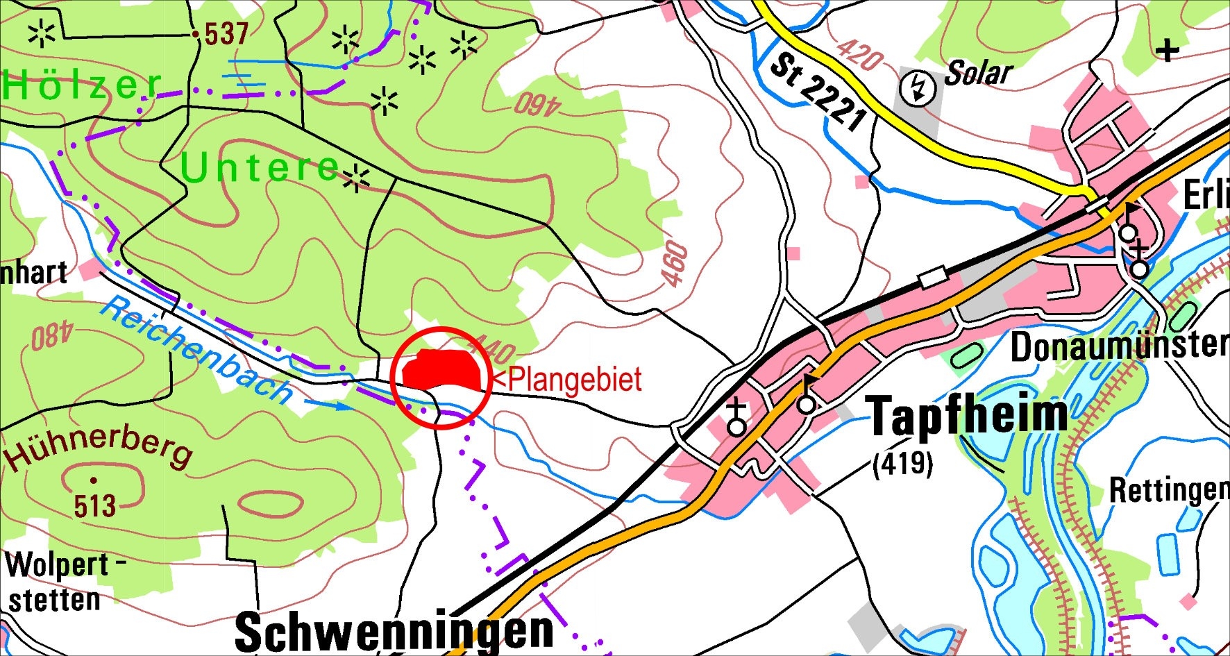 Plan Solarpark Tapfheim