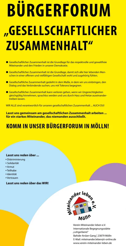 Bürgerforum »Gesellschaftlicher Zusammenhalt«