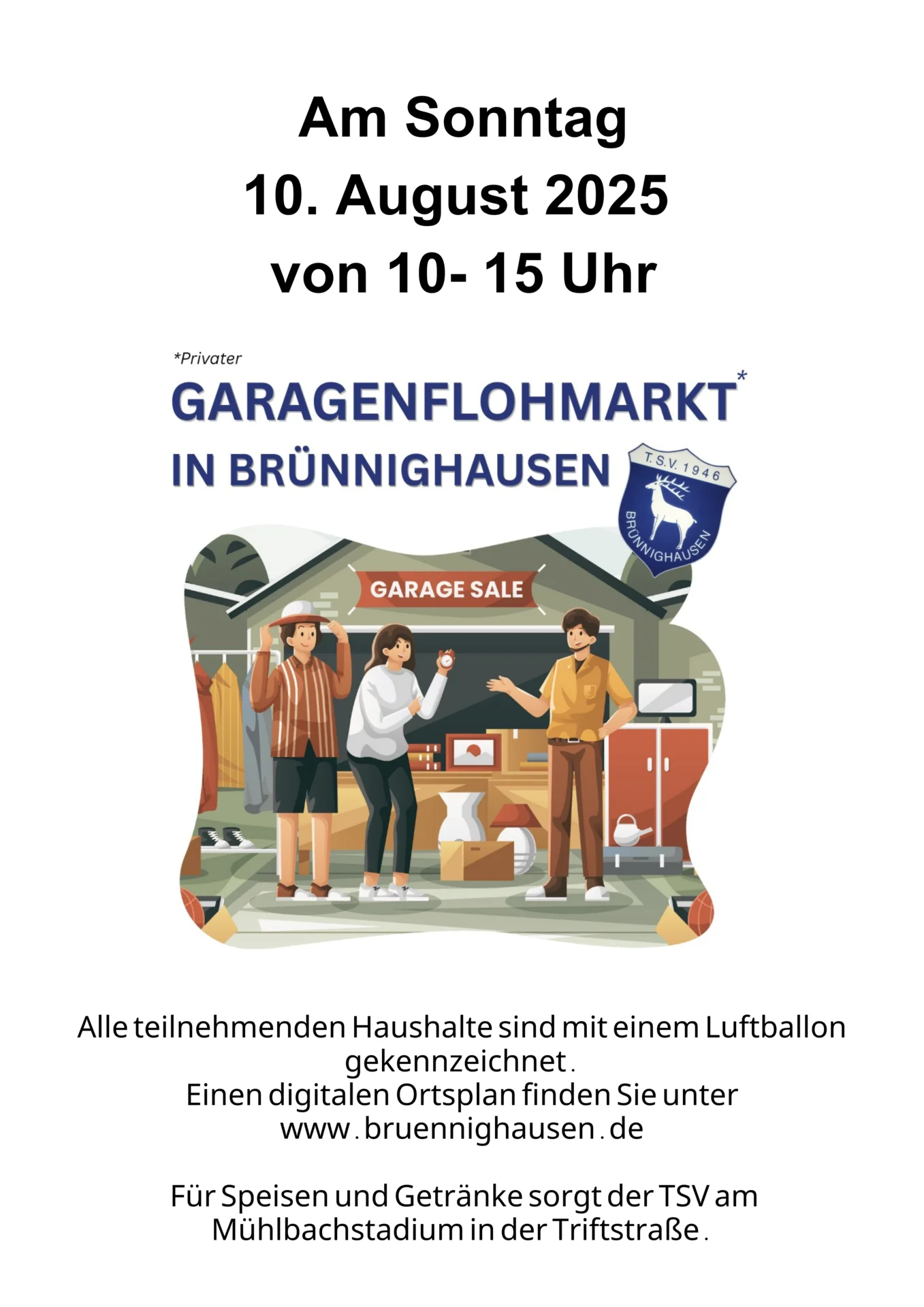 Flyer Garagenflohmarkt