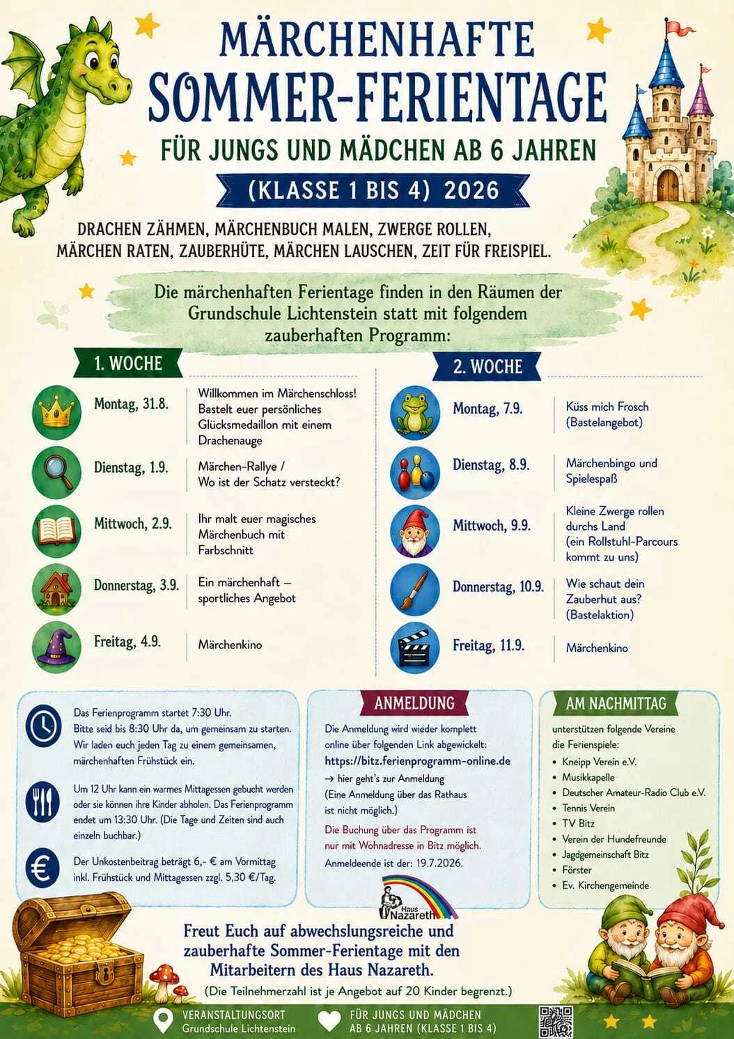 Programm - Sommerferienspiele 2026