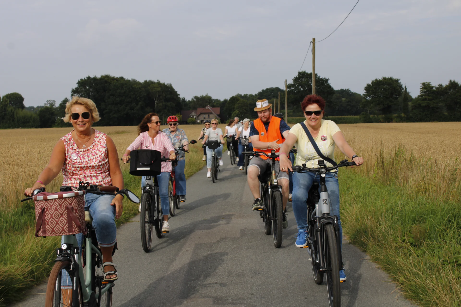 Schützen auf dem Fahrrad