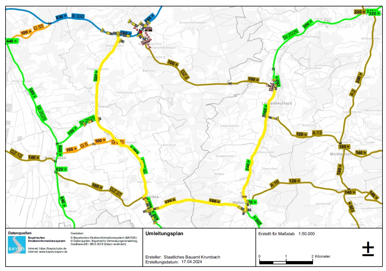 Umleitungsplan GZ 2