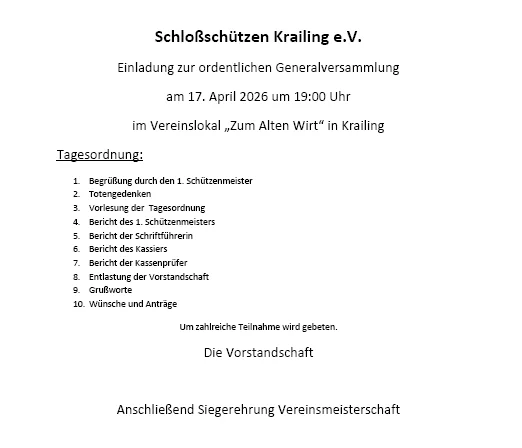 Tagesordnung