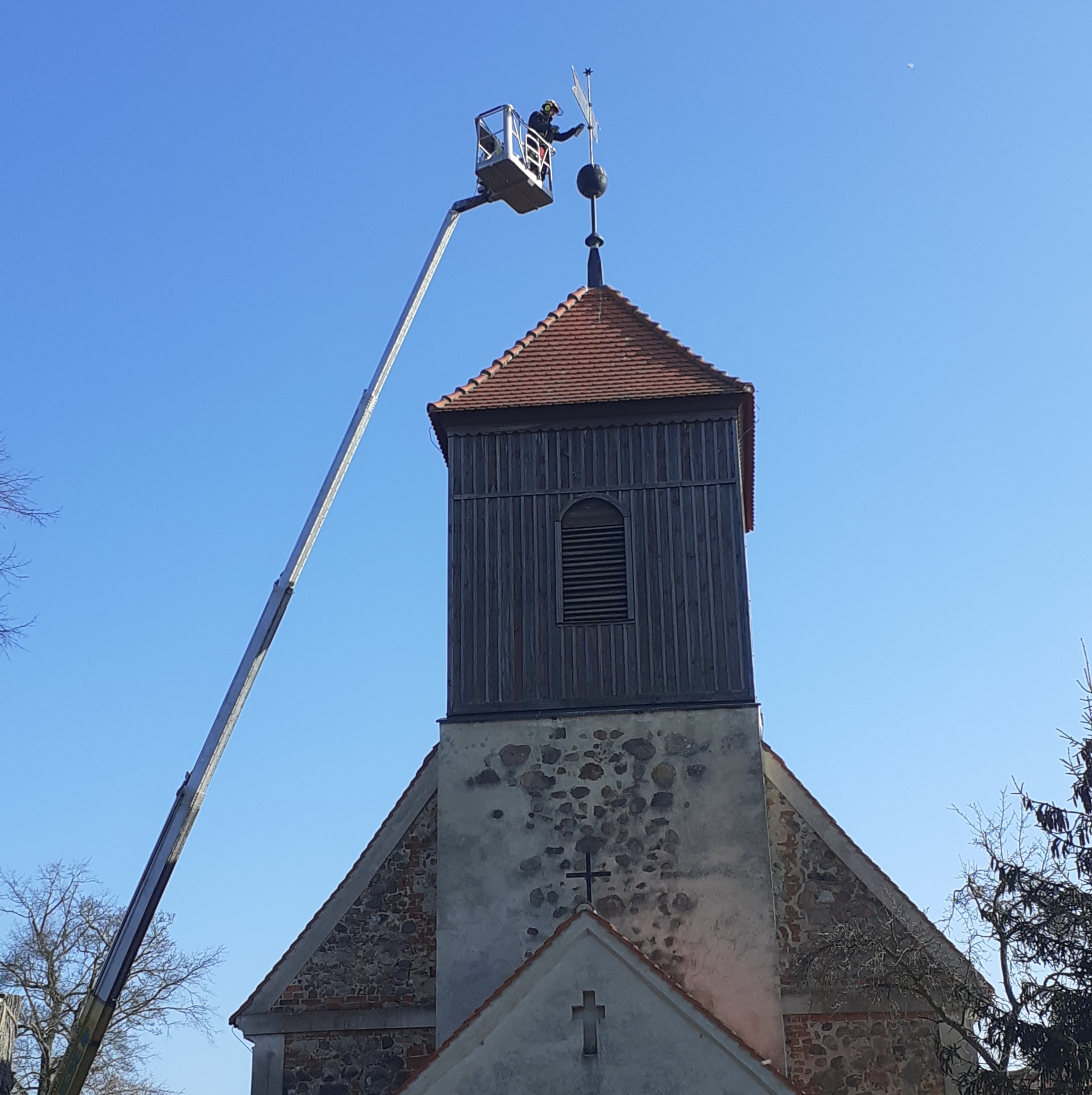 Wetterhahn Kirche Lichtenow